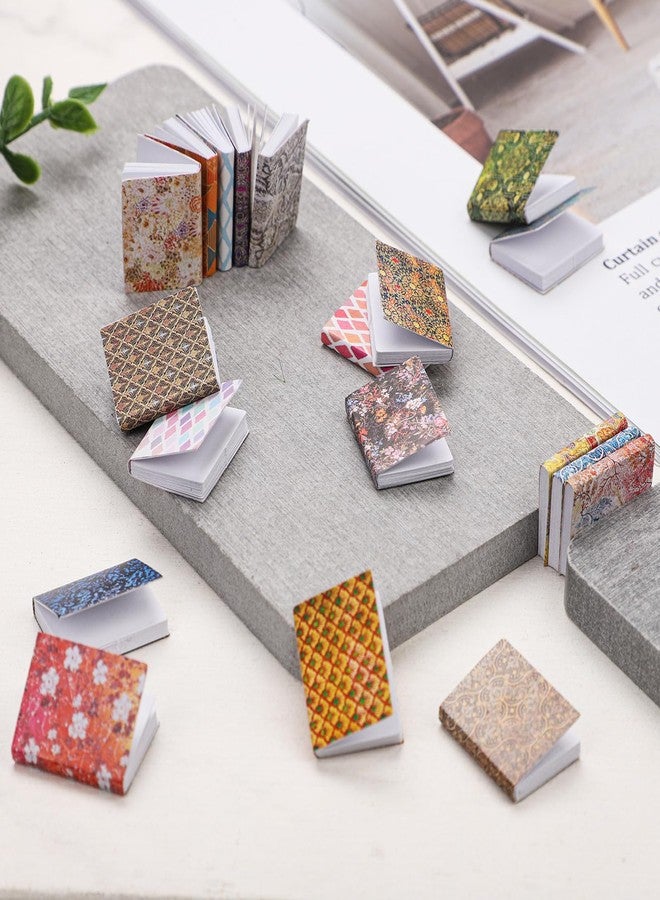 NQEUEPN 20pcs 1:12 Scale Miniatures Dollhouse Books, Dollhouse Mini Books Assorted Dollhouse Accessories Pretend Play Toy Supplies for Boys and Girls, Bedroom, Study Room Decoration (Grid Prints) - Image 5